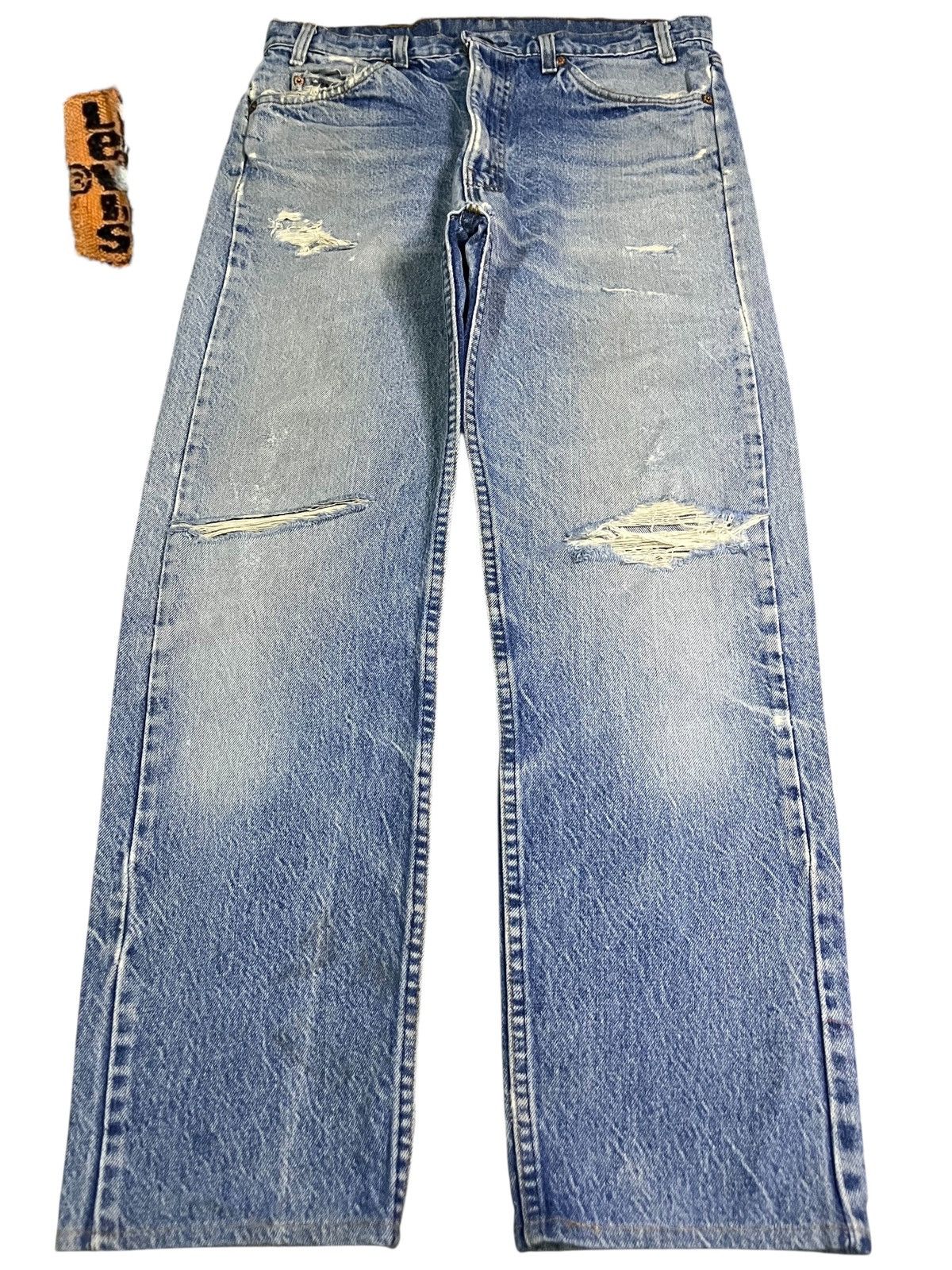 Levi's Vintage 90s Levis 505 Orange Tab Distressed Jeans Size US 33 - 1 Thumbnail