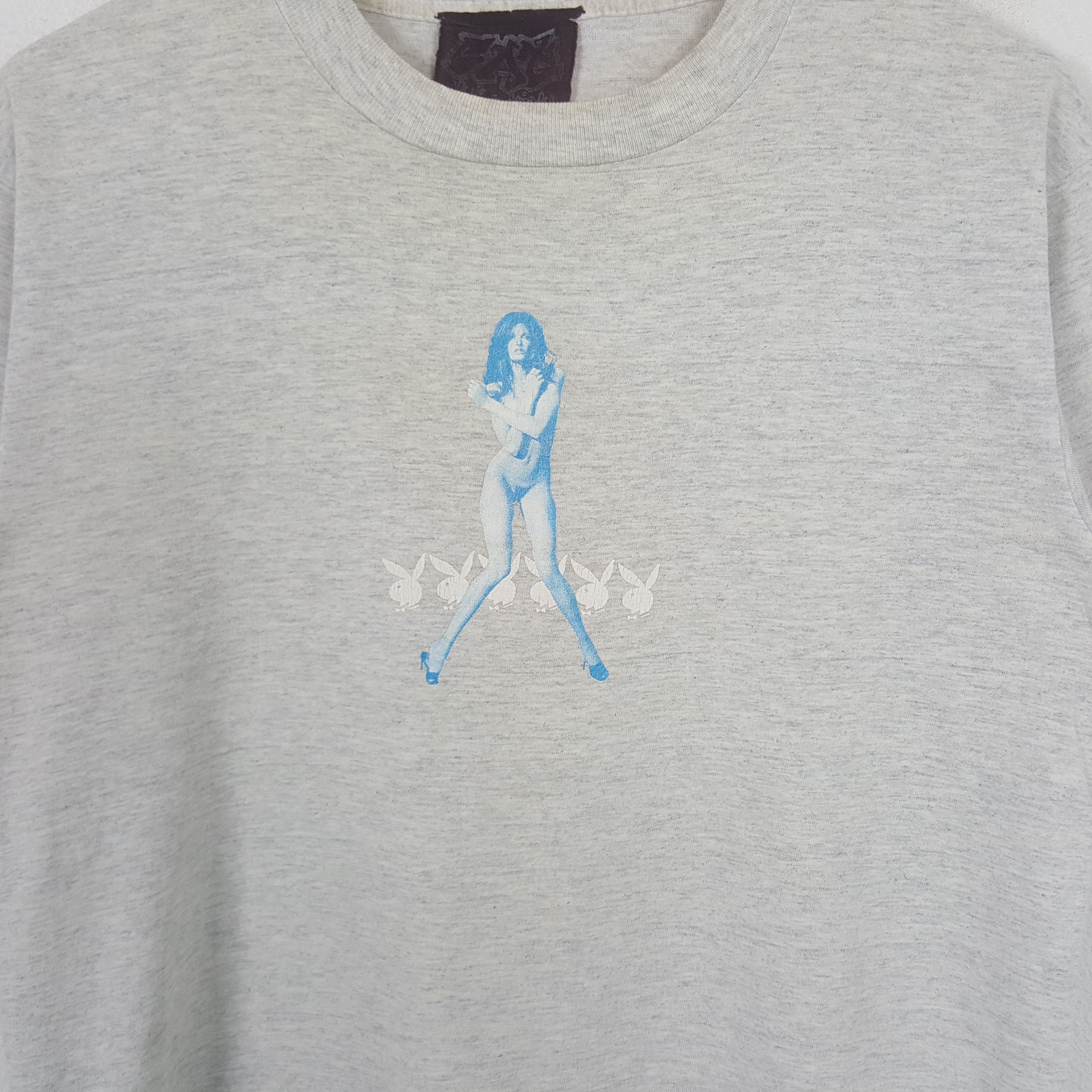Playboy Vintage Playboy Woman Naked Art Tshirt RR2 Size US M / EU 48-50 / 2 - 2 Thumbnail