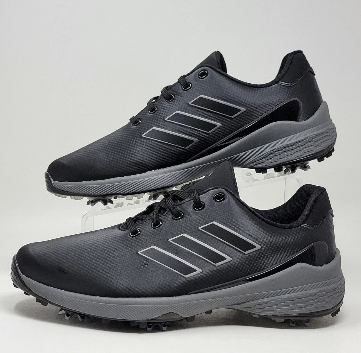 Men’s Size 14 Adidas ZG23 Golf Shoes Black Silver GW1178 New