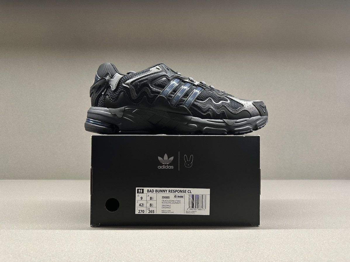 Adidas Adidas Response CL Bad Bunny Triple Black Size US 9 / EU 42 - 4 Thumbnail