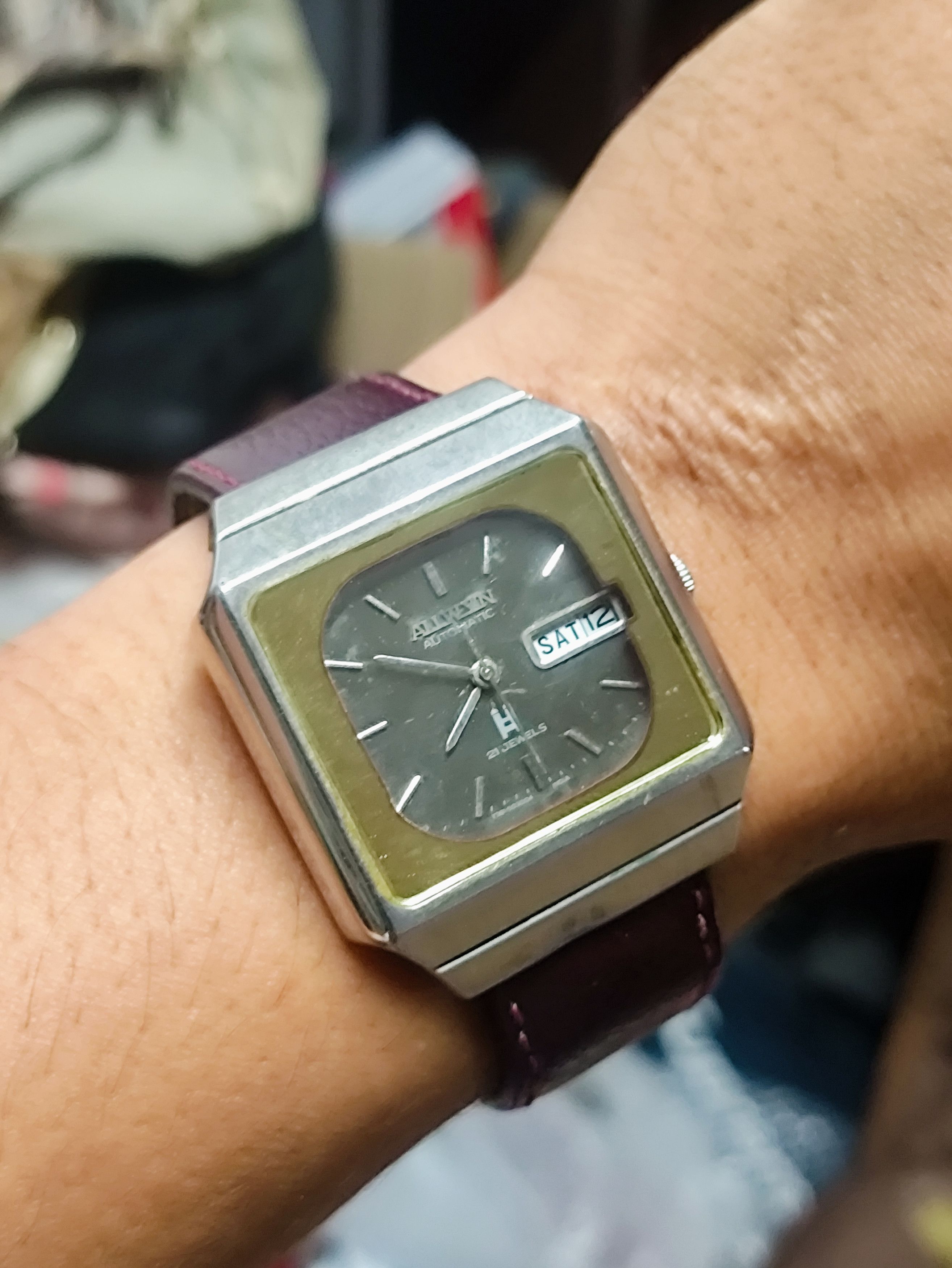 Japanese Brand × Vintage Retro Automatic Watch by " ALLWYN" ( Vintage Design) Size ONE SIZE - 1 Thumbnail
