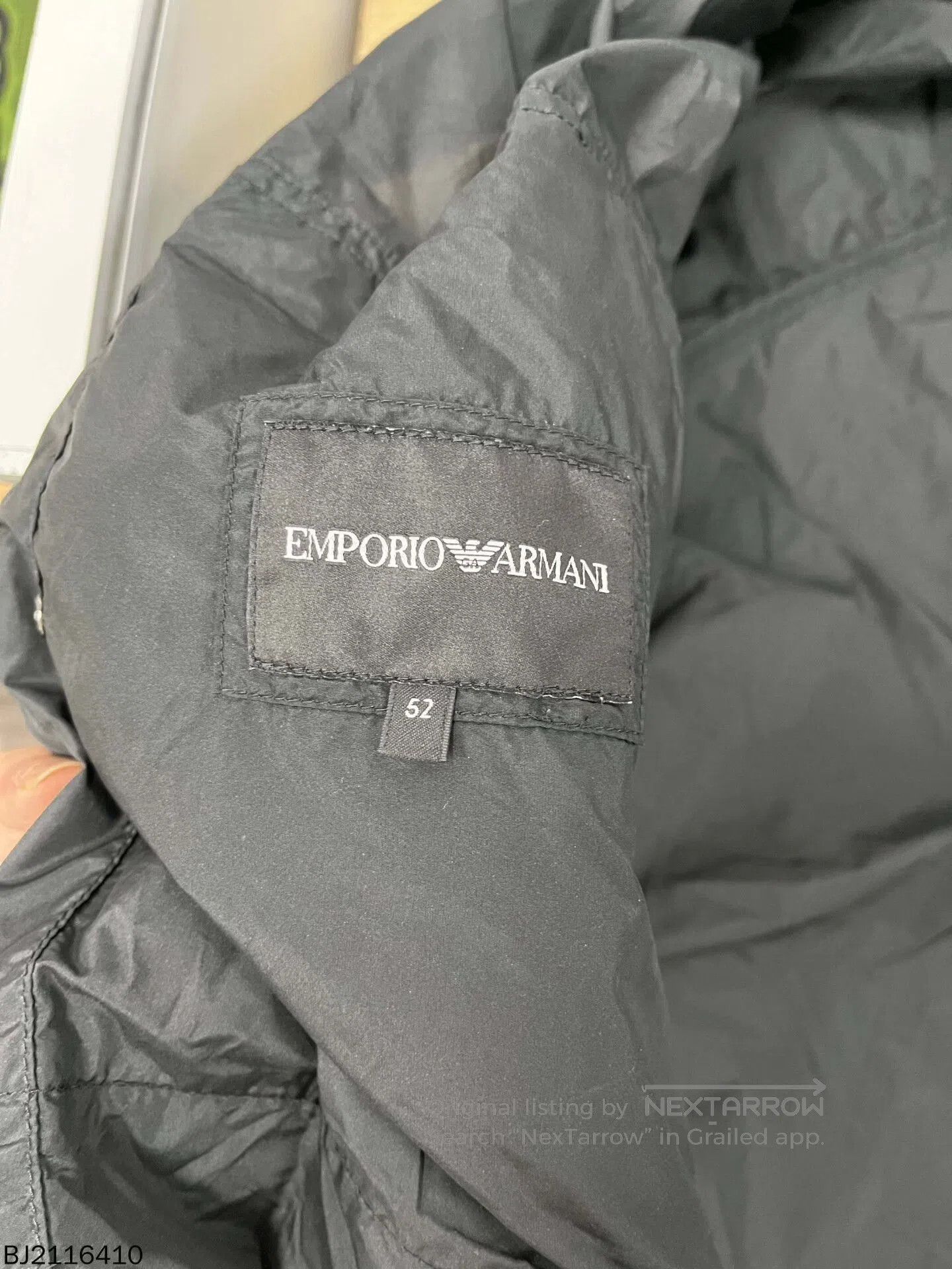 Emporio Armani armani zip-up hooded long sleeve jacket. Size US L / EU 52-54 / 3 - 8 Thumbnail