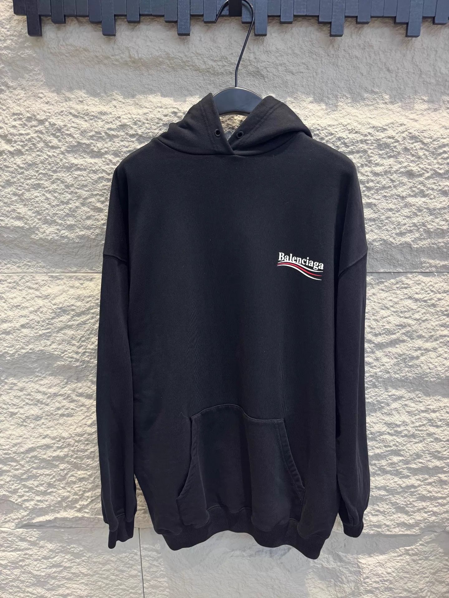 Balenciaga AW19 Balenciaga Barbie Pink Gloss Cursive Logo Hoodie 