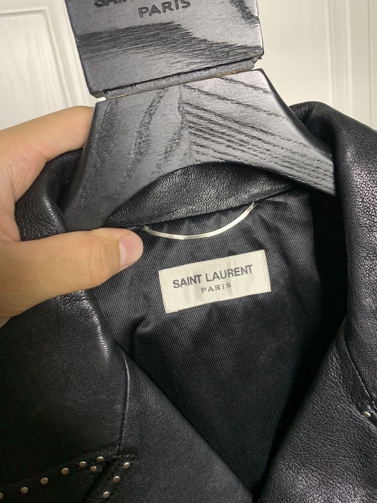 Saint Laurent Paris Saint Laurent 2014FW Studded L17 lambskin jacket Size US M / EU 48-50 / 2 - 3 Thumbnail