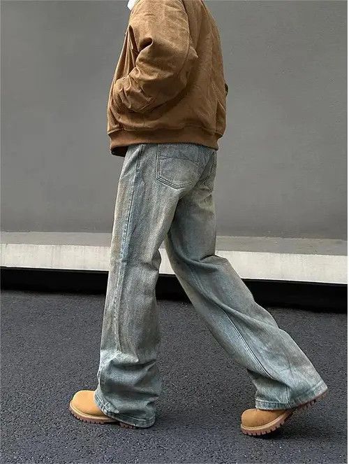VIBE Baggy Wide Leg Denim Jeans Size US 30 / EU 46 - 7 Thumbnail