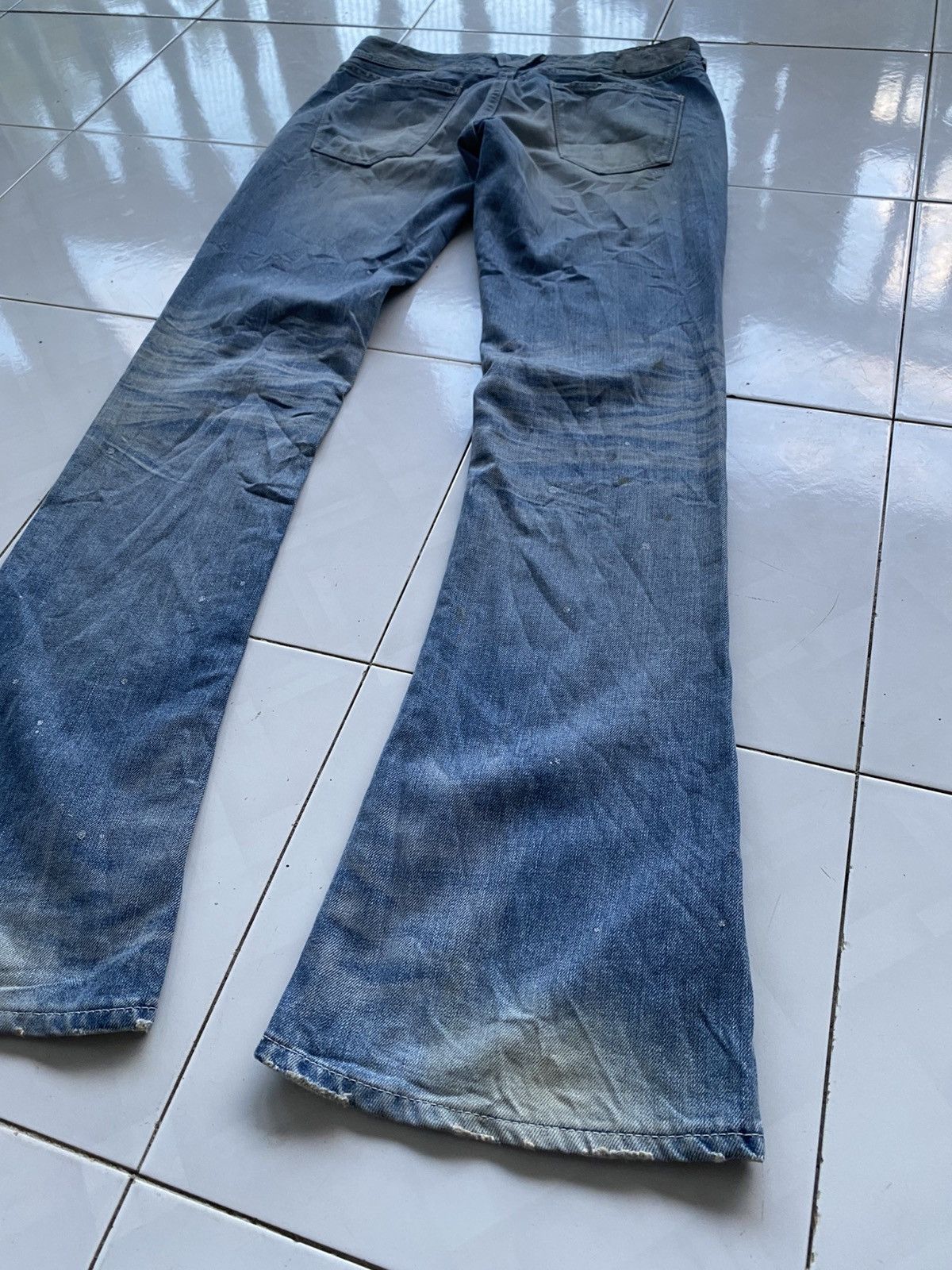 Vanquish Vanquish Painted Flare Jeans Size 32" / US 10 / IT 46 - 7 Thumbnail