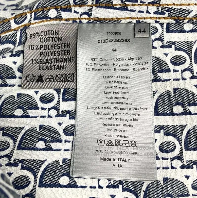 Dior Dior Men's Denim Jacket in Dark Blue . Size US XS / EU 42 / 0 - 6 Thumbnail