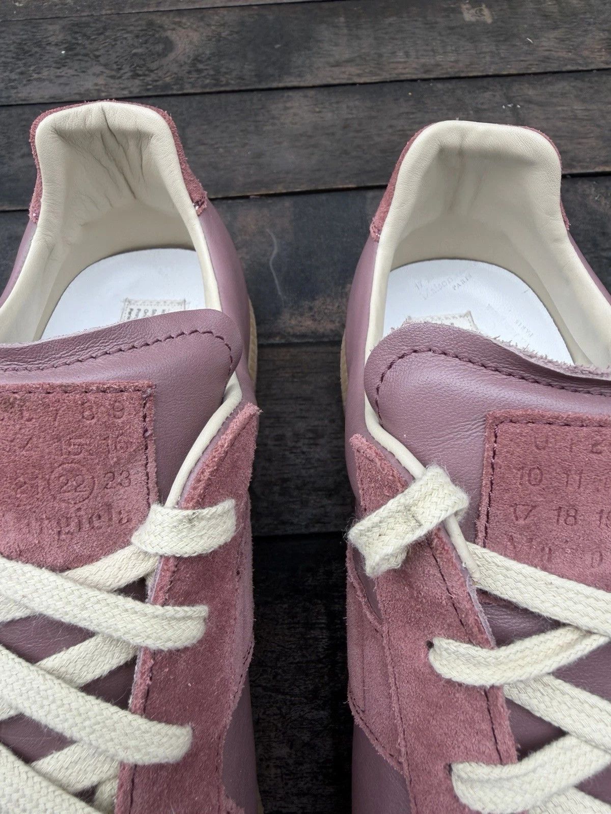Maison Margiela Maison Margiela Replica GAT Pink 12 45 Low Tops Gum Size US 12 / EU 45 - 5 Thumbnail