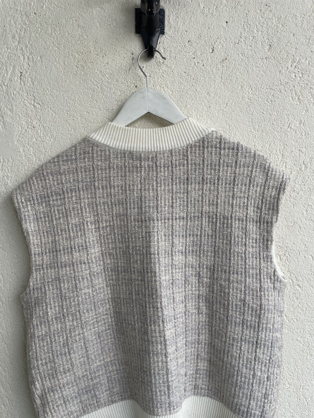 Acne Studios Karl Lagerfeld Contrast Trim Sleeveless Knit Hysteric y’s Size XXL / US 16-18 / IT 52-54 - 8 Thumbnail
