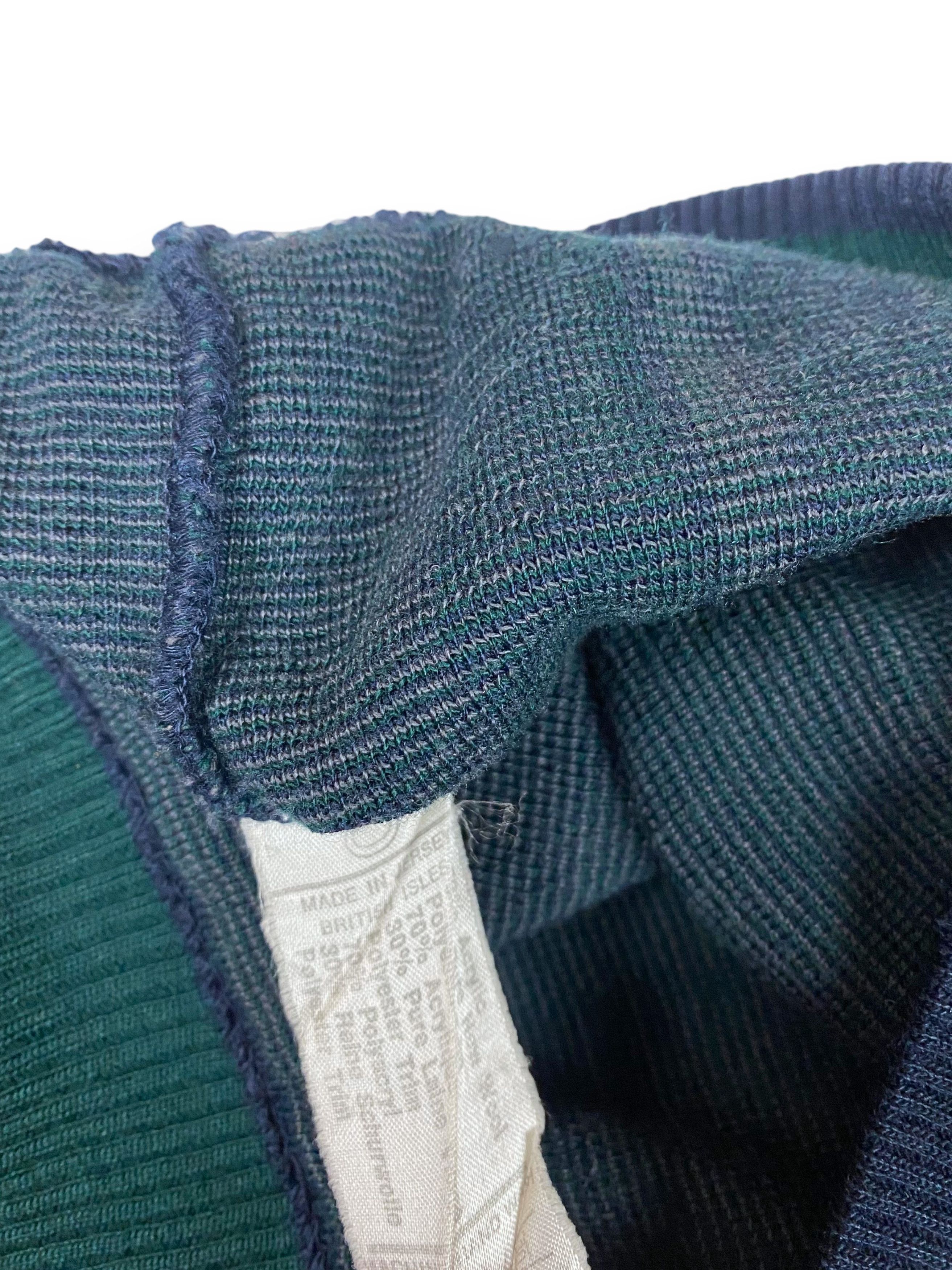 Hysteric Glamour Vintage PIERRE SANGAN Crazy Print Wool Sweater Cardigan M647 Size US L / EU 52-54 / 3 - 7 Thumbnail
