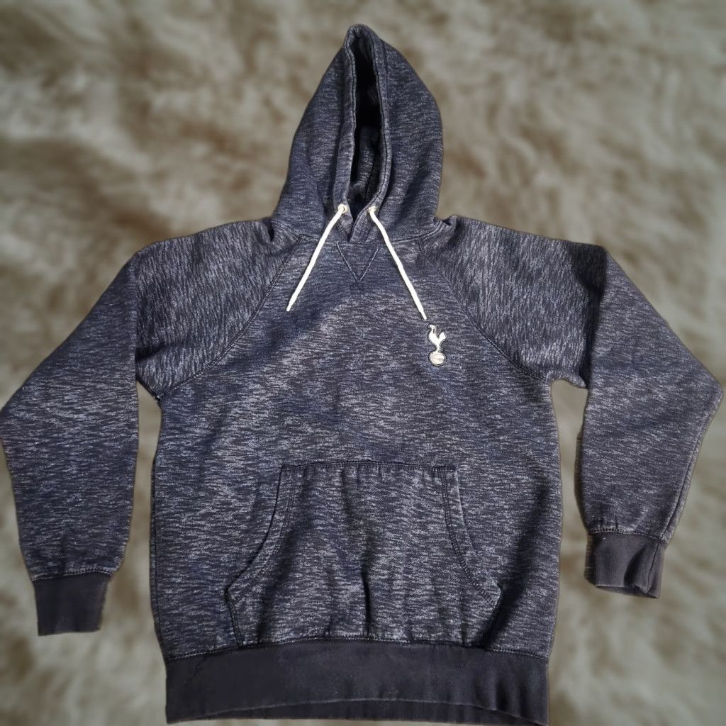 Vintage Spurs Hoodie Mens Medium Embroidered Logo Football Soccer THFC Tottenham Blue Fleece Pullover Hooded Regular Size US M / EU 48-50 / 2 - 1 Thumbnail