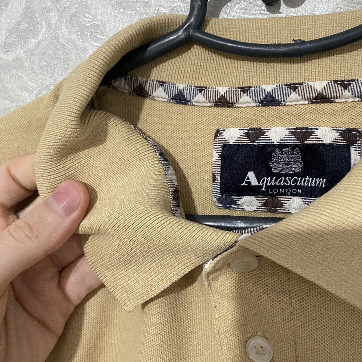Burberry Aquascutum Polo Shirt Beige Men’s Size US L / EU 52-54 / 3 - 10 Thumbnail