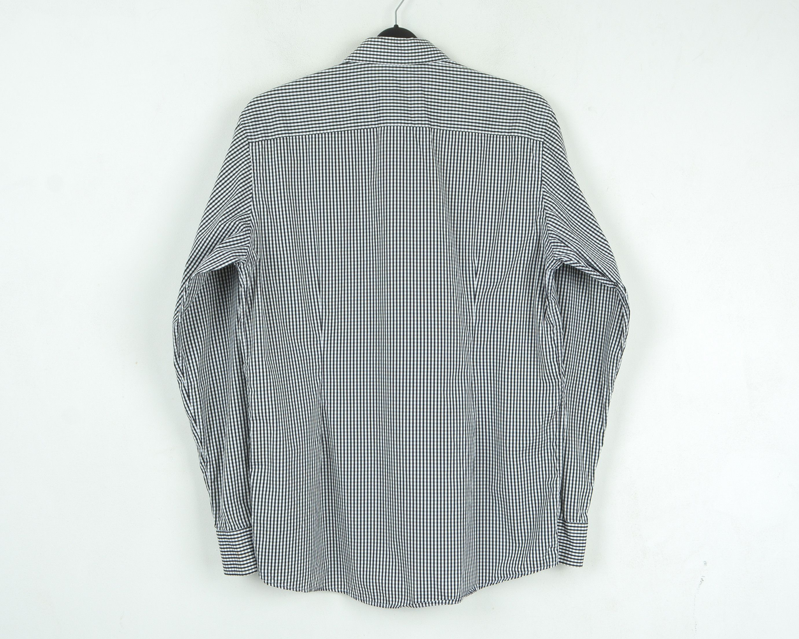 Eton 17" Size 43 Contemporary Formal Shirt Long Sleeve Check Size 44R - 3 Thumbnail