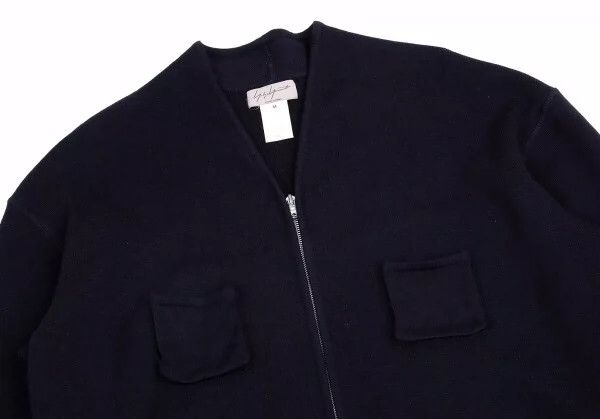 Yohji Yamamoto Yohji Yamamoto 1990 four-pocket wool zip knit jacket Size US M / EU 48-50 / 2 - 2 Thumbnail