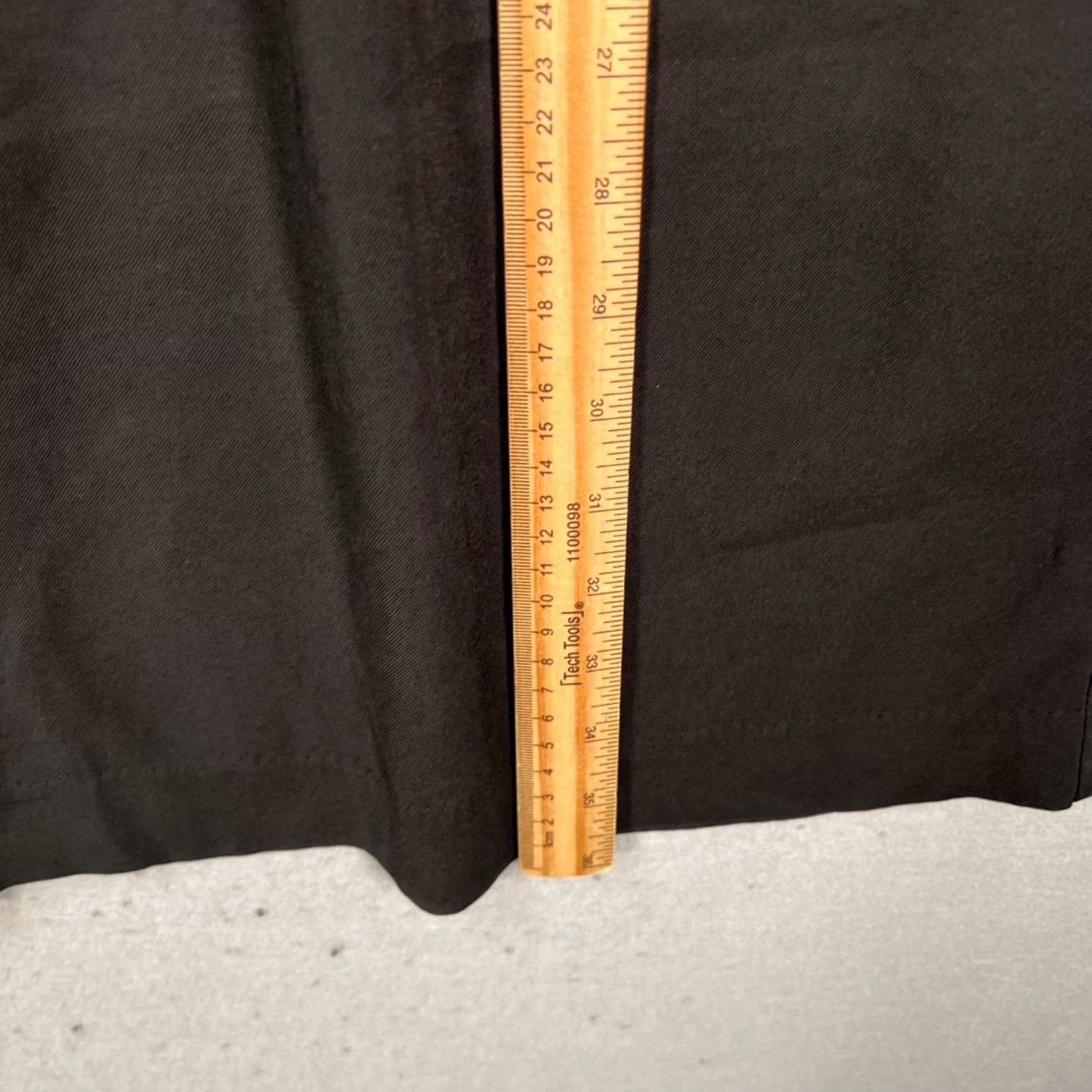 Zara Zara Womens Pants 29 Black High-Waisted Coulottes Wide-Leg Button Front Pockets Size 29" - 6 Thumbnail