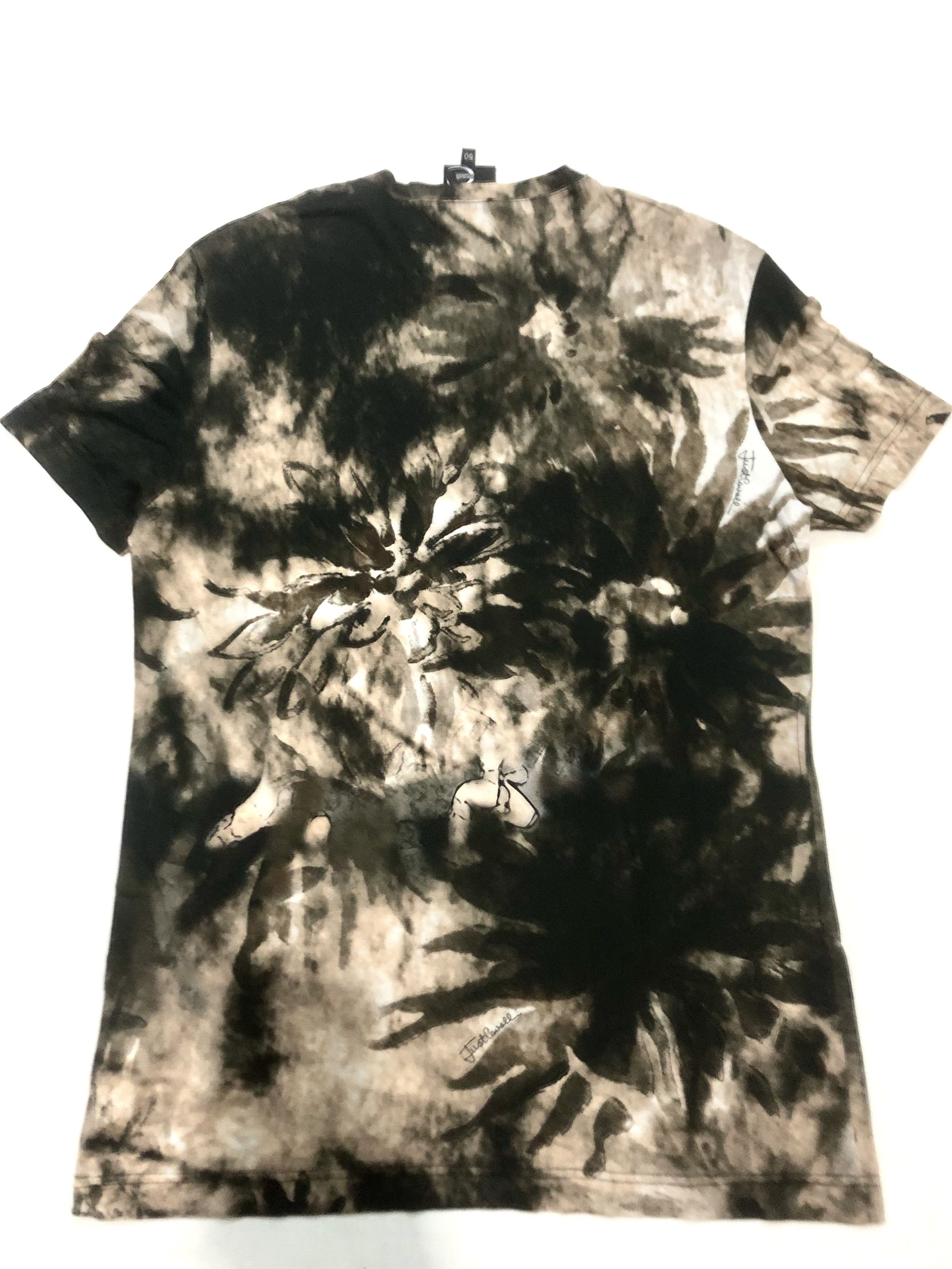 Just Cavalli Juat cavali brown printed v-neck shirt Size US M / EU 48-50 / 2 - 3 Thumbnail