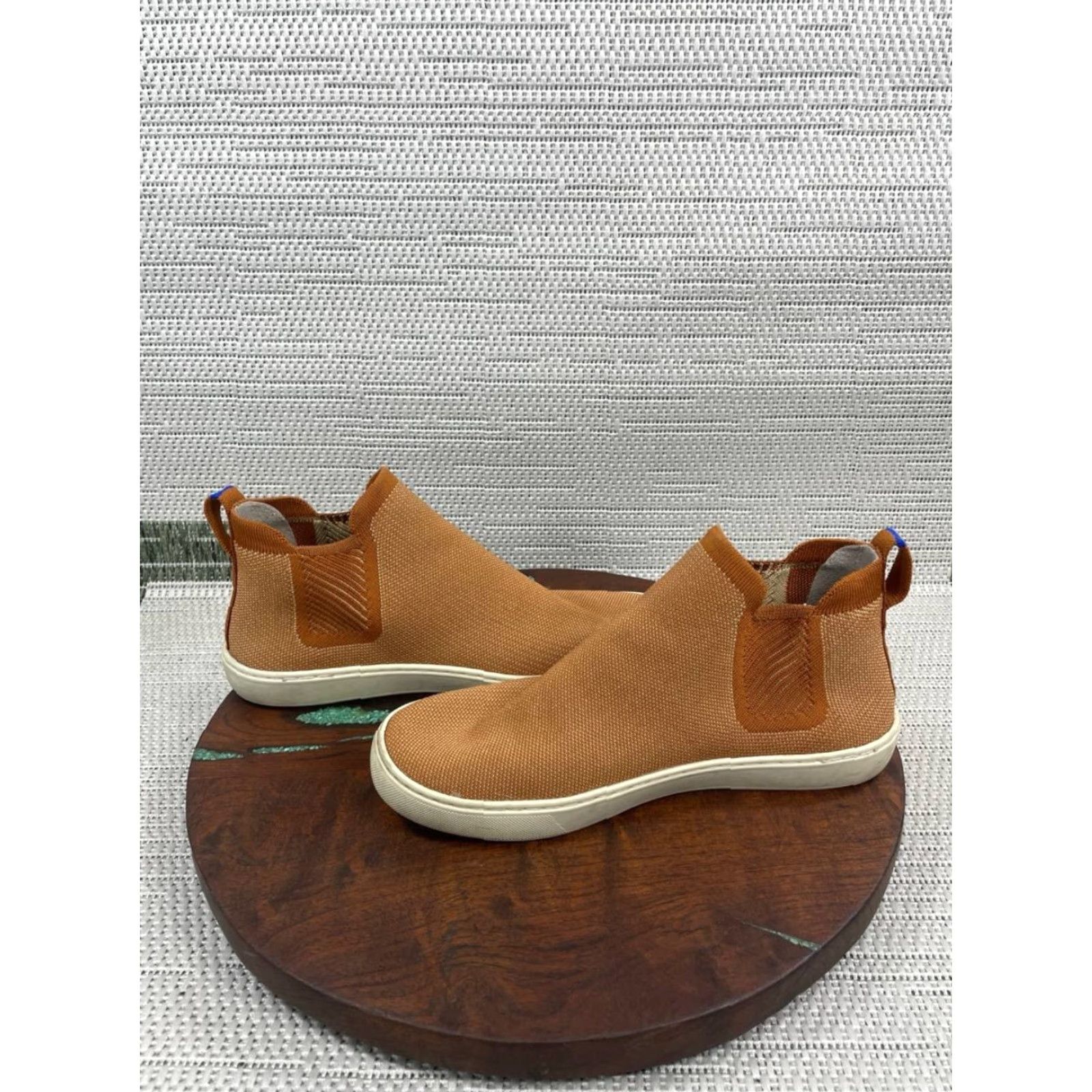 Rothy's Rothy’s Chelsea Boots Womens Size 10 US Knit Ankle Pull On Round Toe Flat Heel Brown Size US 8 / IT 38 - 7 Thumbnail