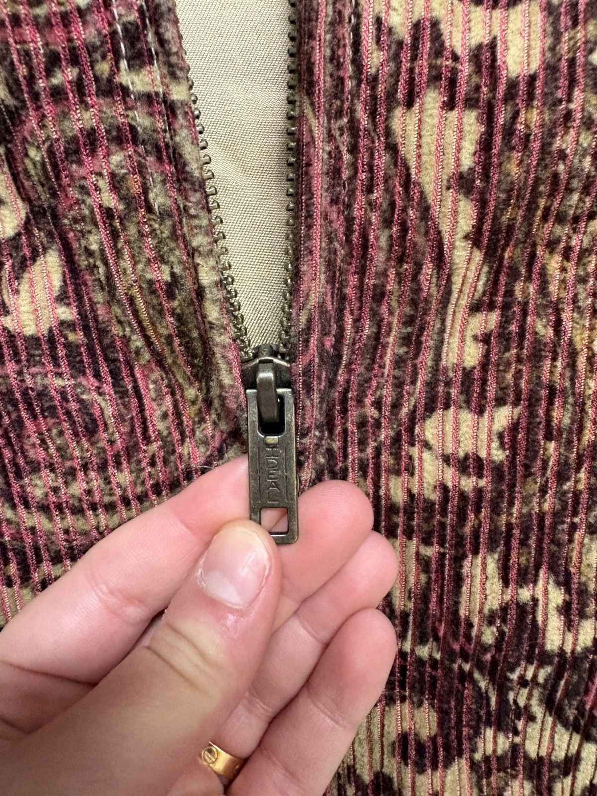 Beams Plus BEAMS corduroy Archive Paisley Knit Bomber Jacket Size US L / EU 52-54 / 3 - 7 Thumbnail