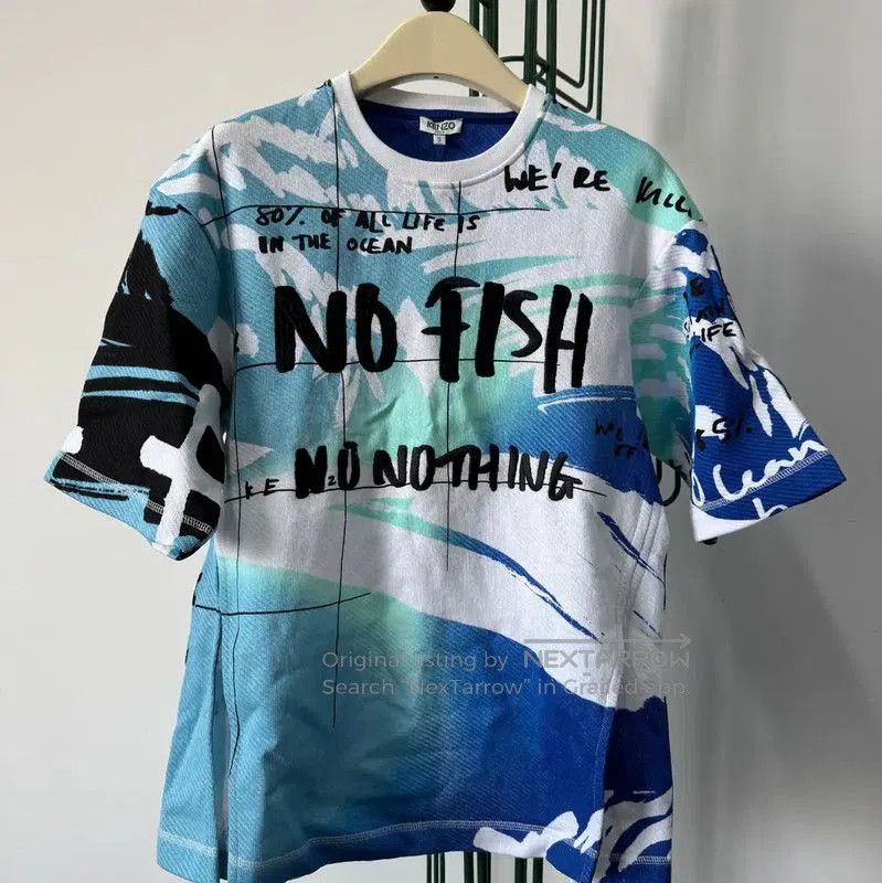 Kenzo KENZO Summer Blue Cotton Short Sleeve T-Shirt . Size S / US 4 / IT 40 - 1 Thumbnail
