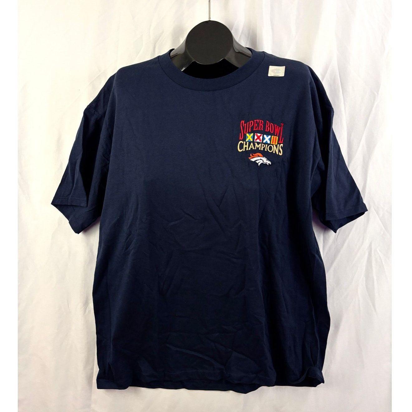 Lee Vintage Denver Broncos Super Bowl XXXII T-Shirt Navy Lee XL Size US XL / EU 56 / 4 - 12 Thumbnail