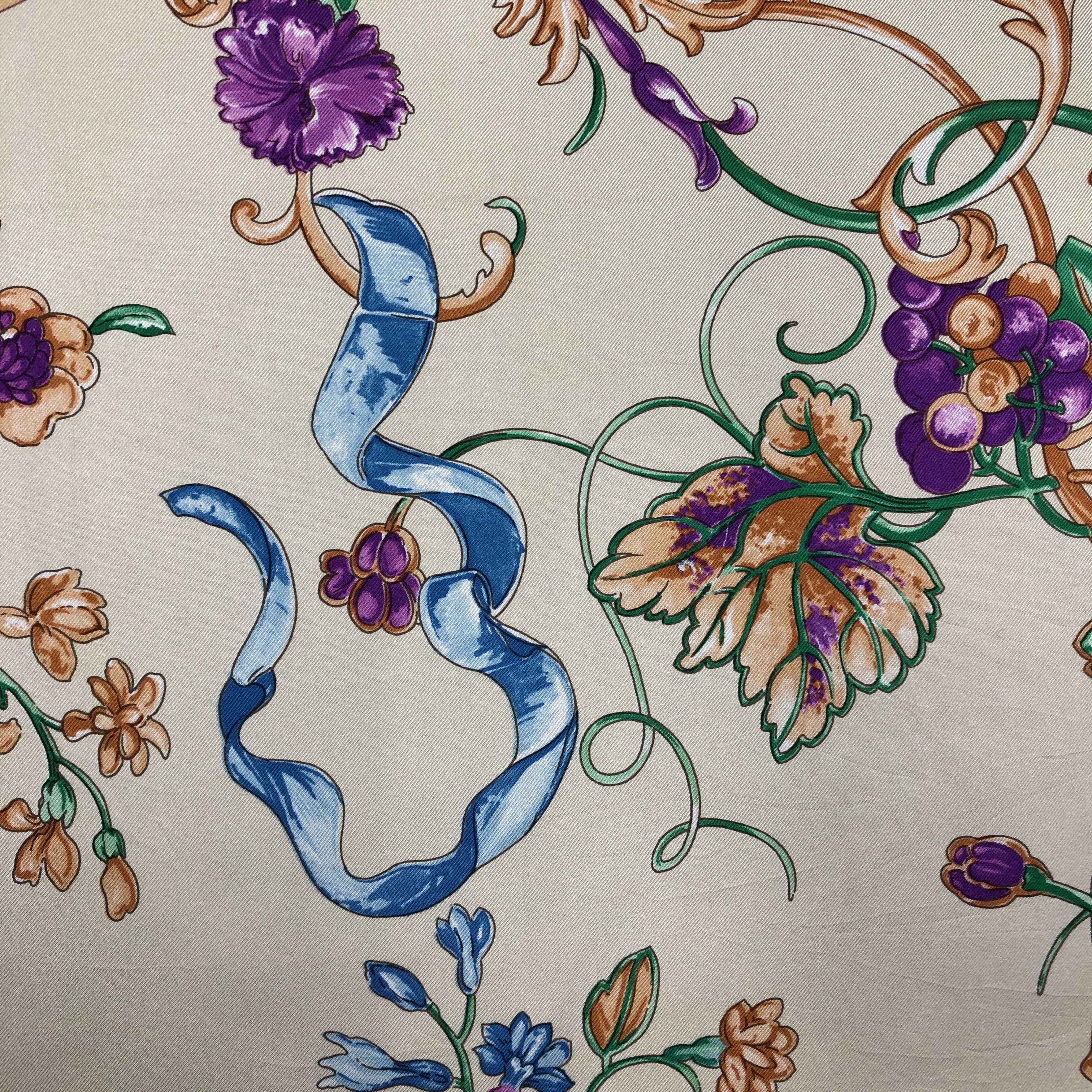 Courreges × Vintage Vintage Courreges SILK Scarf Twill Stole Wraps Scarves Size ONE SIZE - 11 Thumbnail