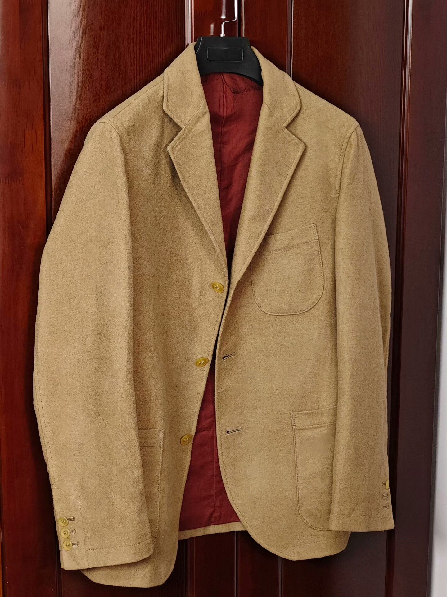 Japanese Brand Japanese Designer Beige Blazer Jacket Size US L / EU 52-54 / 3 - 1 Thumbnail