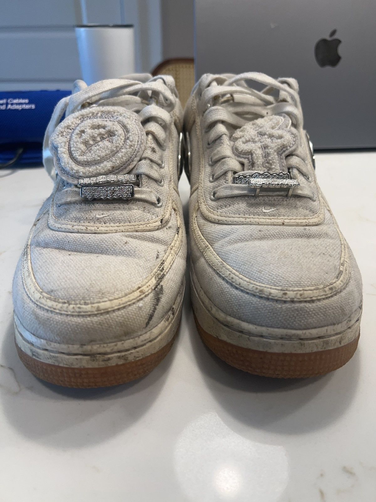 Nike Travis Scott x Nike Air Force 1 Low – White OG – Size 10 Size US 10 / EU 43 - 3 Thumbnail