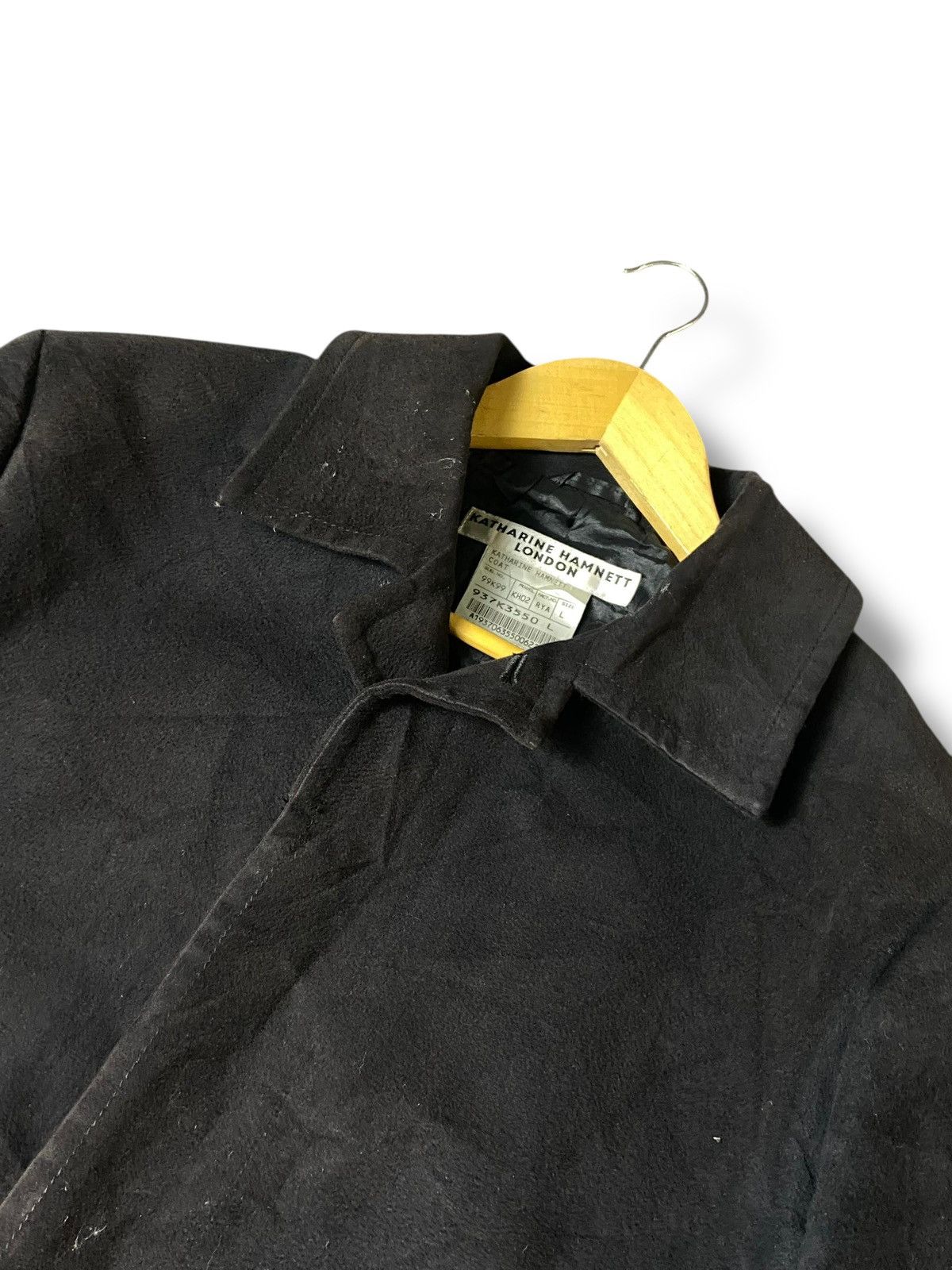 Japanese Brand × Katharine Hamnett London × Vintage Katherine Hamnett London Cotton Polyester Long Coat (130) Size US L / EU 52-54 / 3 - 6 Thumbnail
