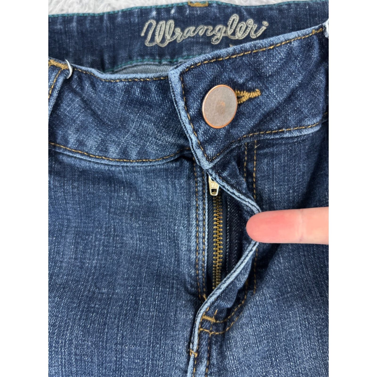 Wrangler Wrangler Jeans Women 11 Blue Denim Bootcut Mid Wash Embroidered 30x28 Pants Regular SwMt Size 32" / US 10 / IT 46 - 5 Thumbnail