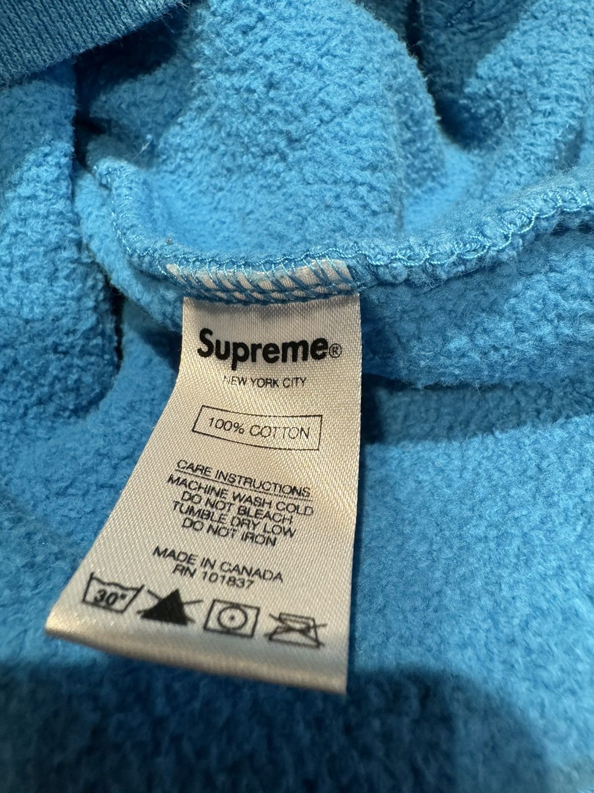 Supreme Supreme Cat in the Hat Bright Royal Hoodie Blue Large USED Size US L / EU 52-54 / 3 - 6 Thumbnail