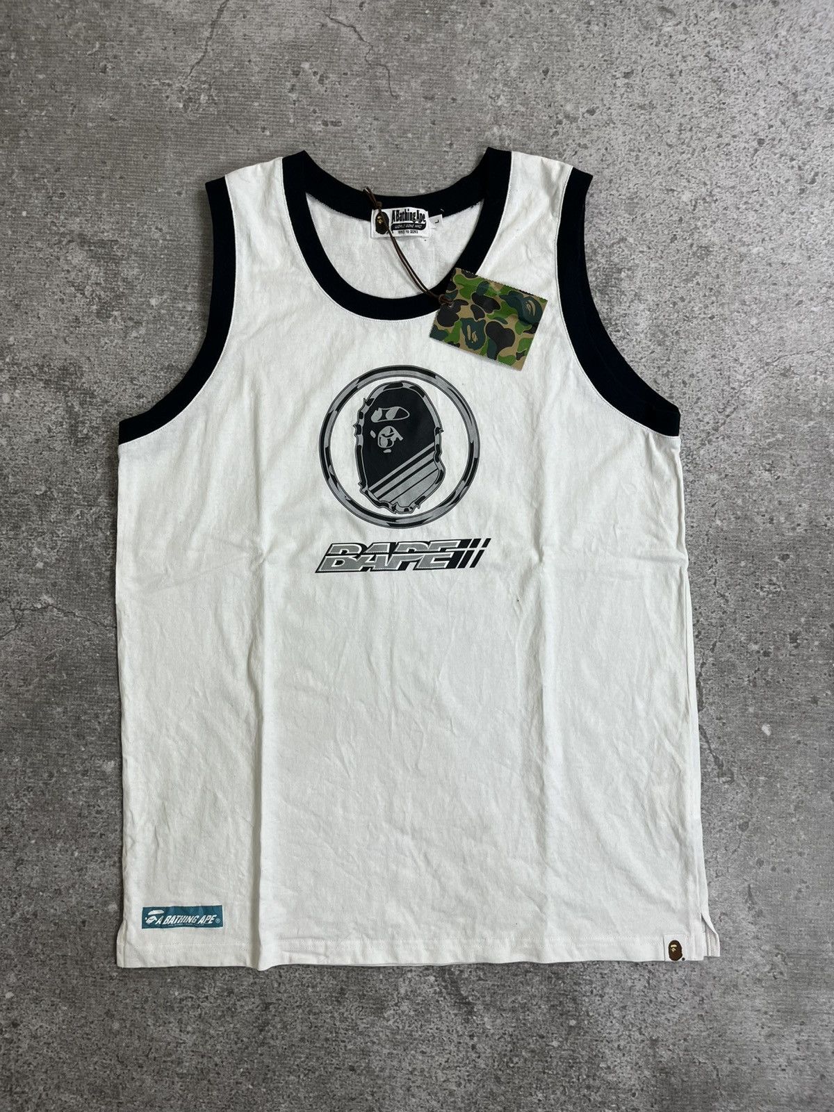 Bape BAPE White Reflective Graphic Tank Top Size US L / EU 52-54 / 3 - 1 Thumbnail