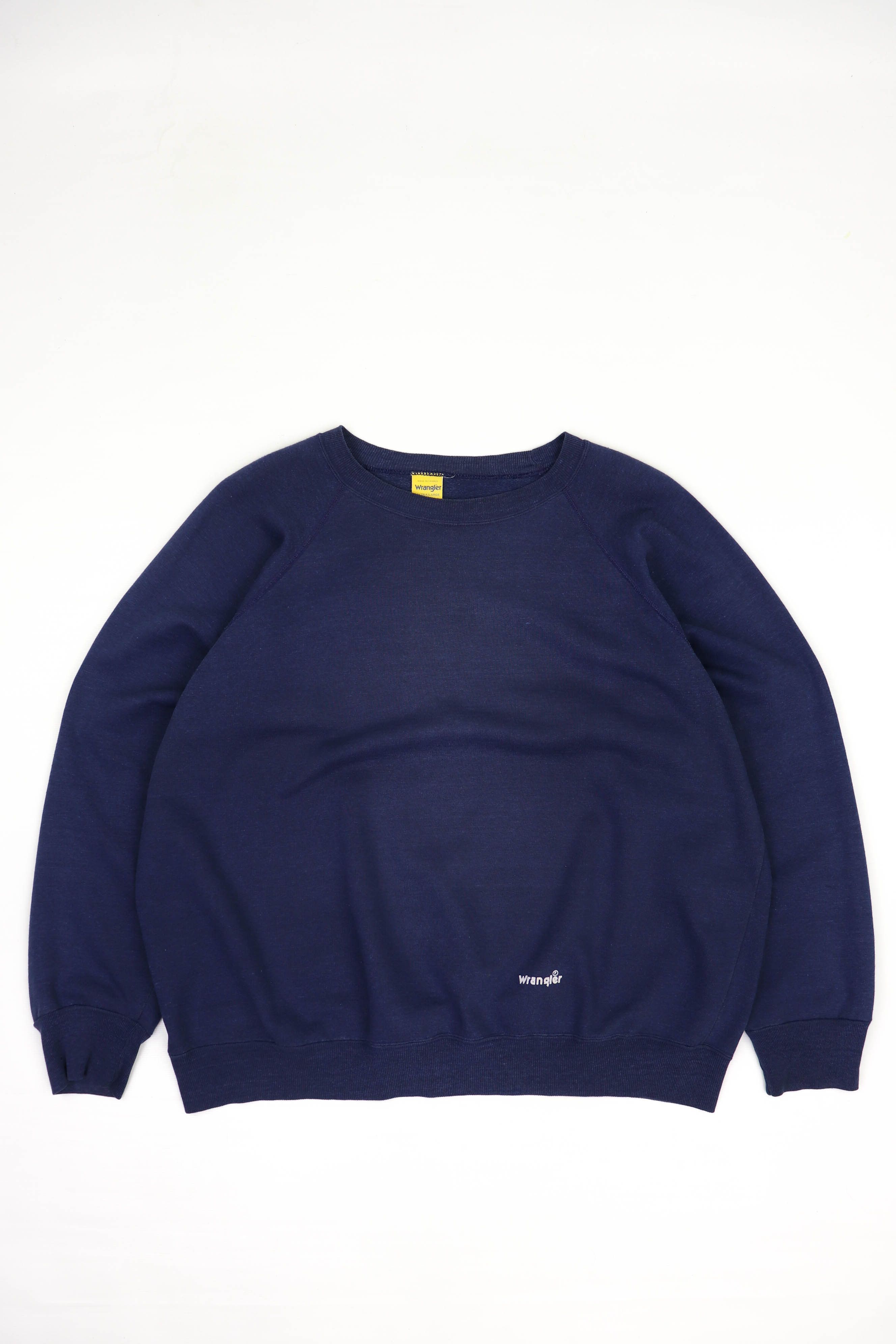 Wrangler Wrangler Vintage Made in France Sun Faded Crewnck Sweatshirt Size US XL / EU 56 / 4 - 1 Thumbnail