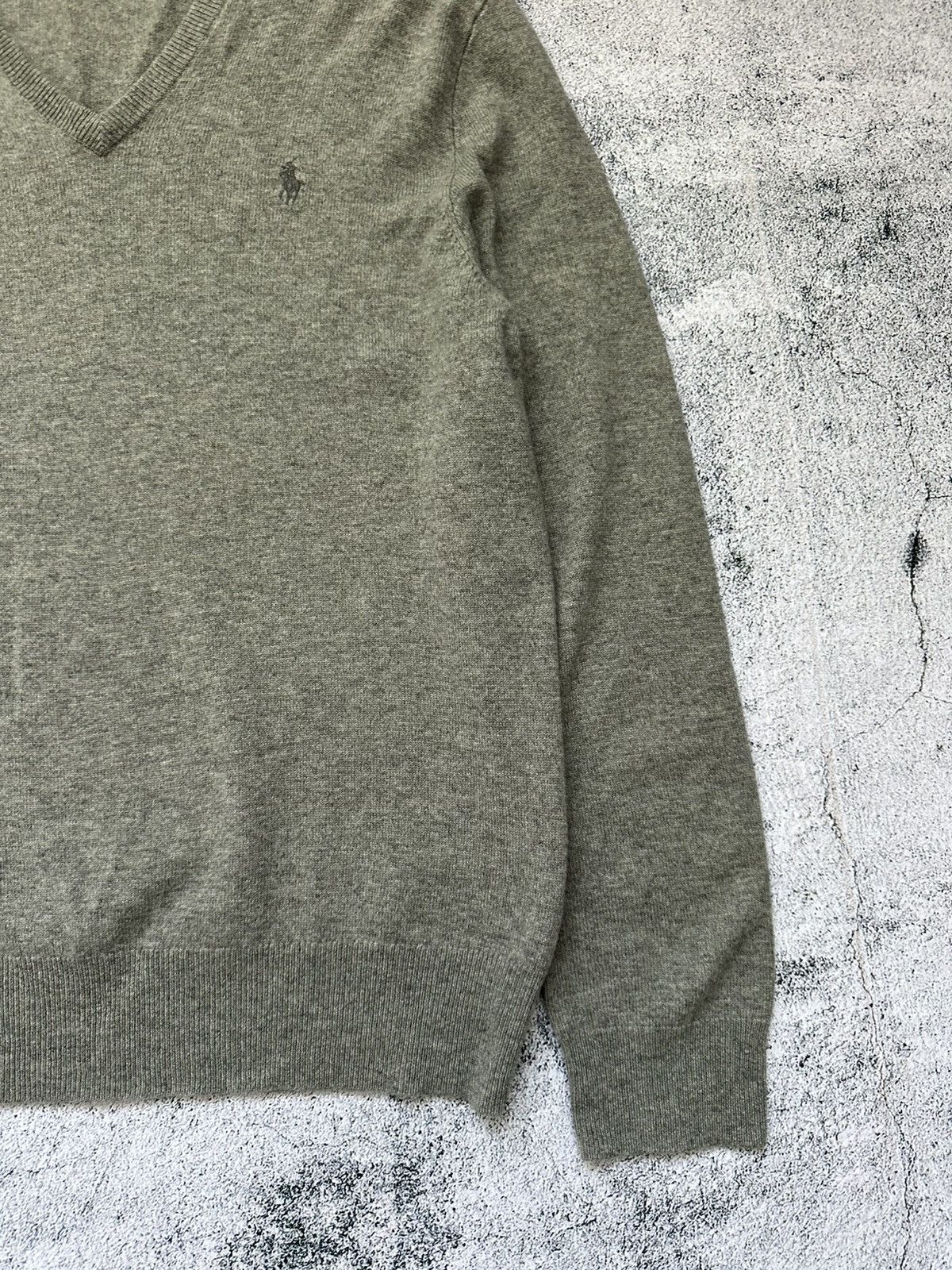 Polo Ralph Lauren Vintage Polo Ralph Lauren Grey Knit Sweater Logo Size US M / EU 48-50 / 2 - 7 Thumbnail