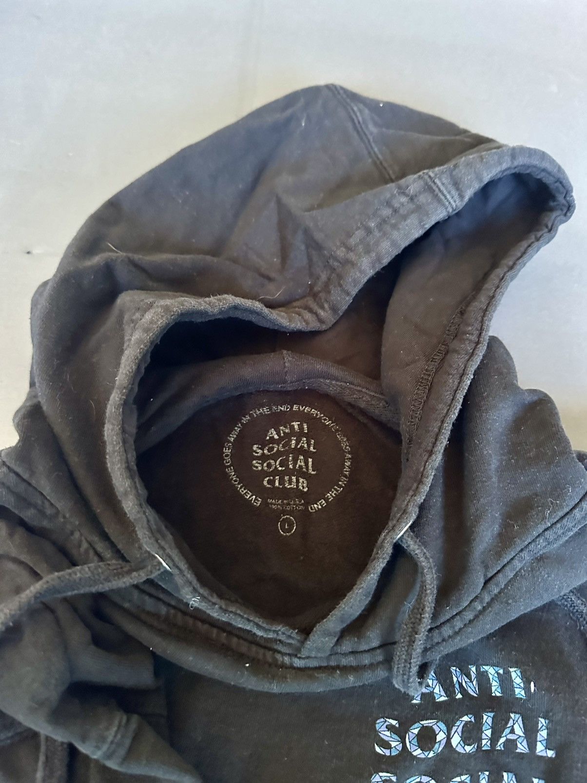 Anti Social Social Club ASSC Hoodie “Love Stain” sz L Size US L / EU 52-54 / 3 - 5 Thumbnail