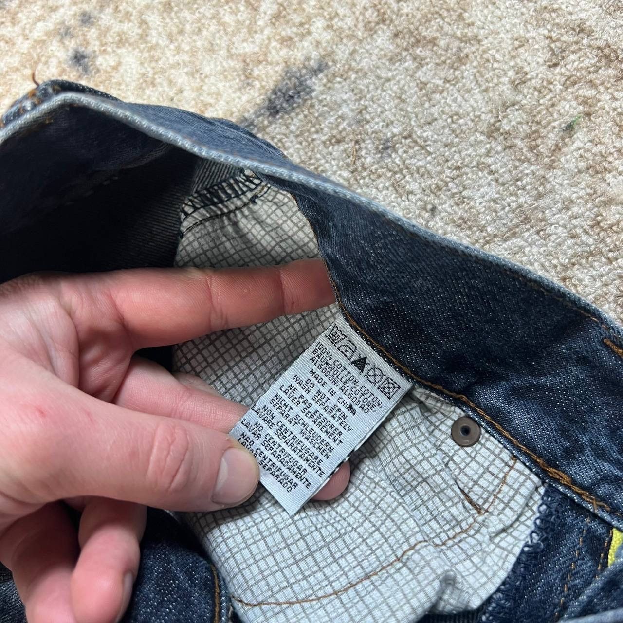O'Neill Oneill Vintage Y2K Mini Logo Distressed Denim Jeans Size US 32 / EU 48 - 9 Thumbnail