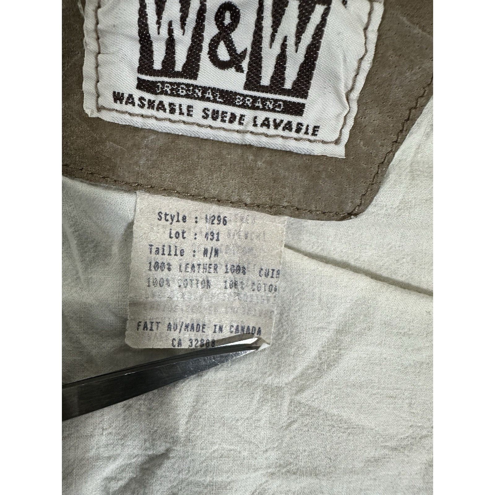 Vintage Vintage Wash And Wear W&W Suede Leather Overcoat Long Jacket Size US M / EU 48-50 / 2 - 3 Thumbnail