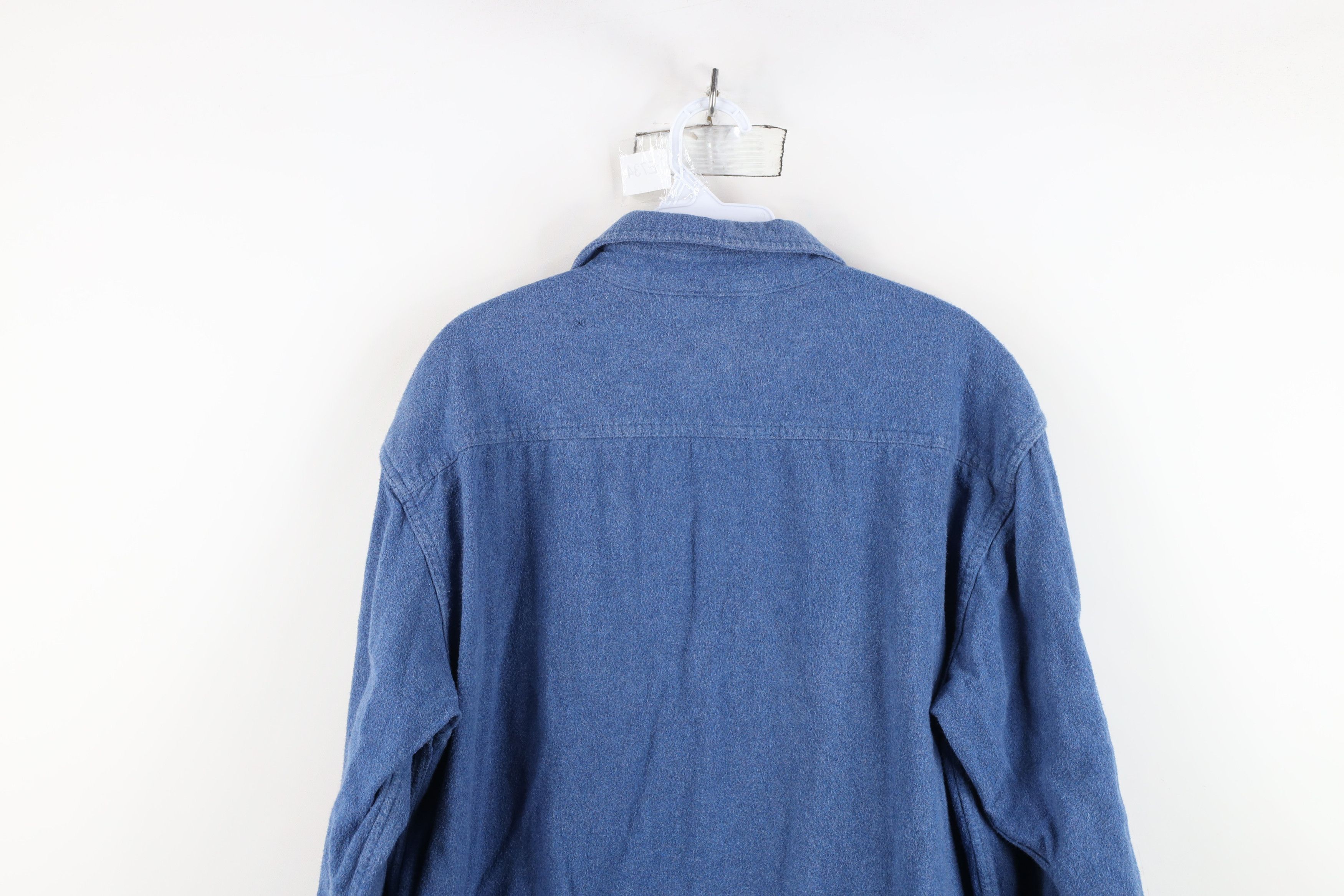 Vintage Vintage 90s Streetwear Cloth Collared Button Shirt Blue Size US M / EU 48-50 / 2 - 12 Thumbnail