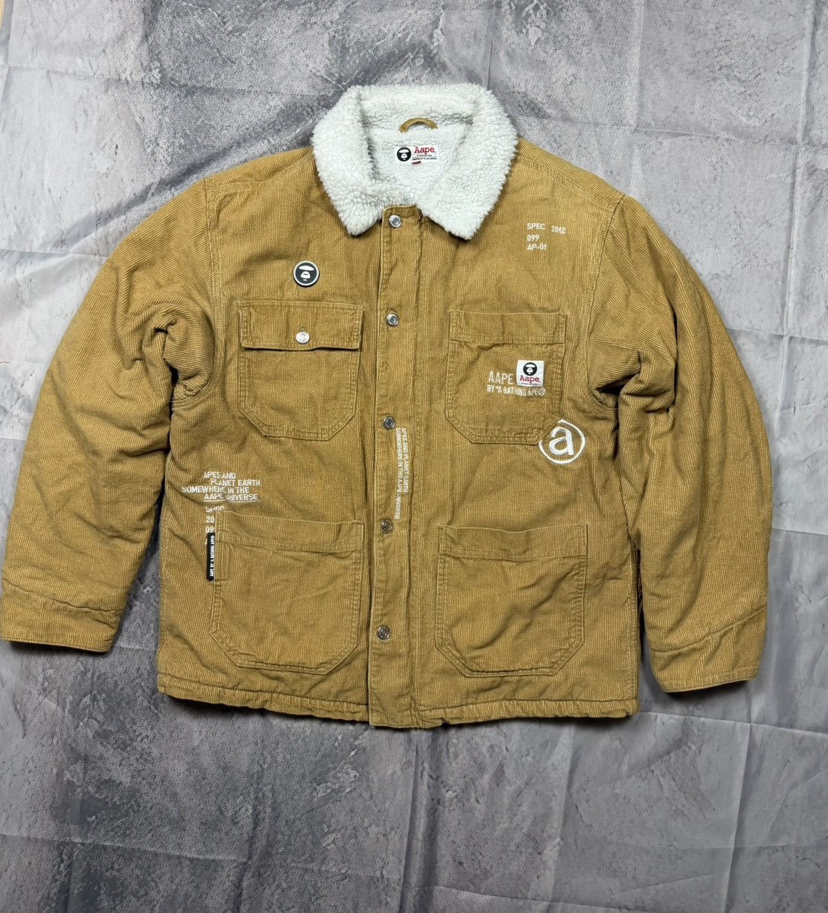 Aape Corduroy Jacket AAPE by A Bathing Ape XL Size US XL / EU 56 / 4 - 1 Thumbnail