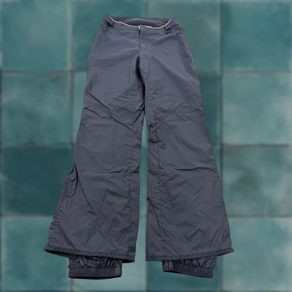 Vintage Columbia Snow Pants Womens Small Gray Vertex Insulated Ski Wide-Leg Water Resistant Pockets Skiing Nylon Polyester Regular Size 28" / US 6 / IT 42 - 1 Thumbnail