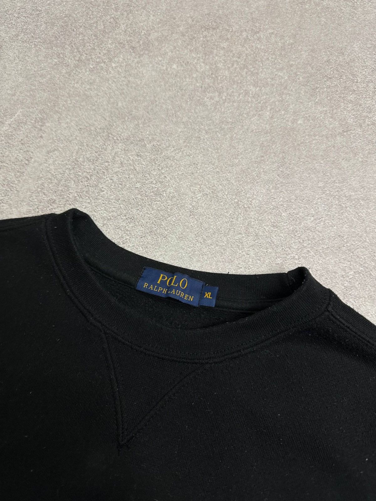 Polo Ralph Lauren Vintage Polo Ralph Lauren Black Sweatshirt Rare XL Size US XL / EU 56 / 4 - 5 Thumbnail