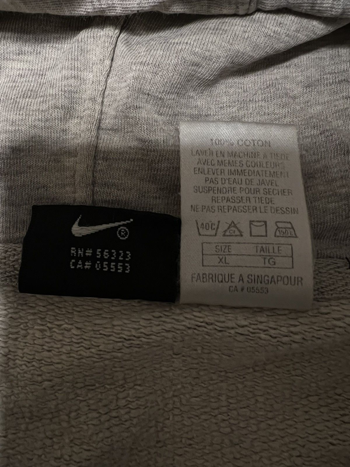 Nike × Vintage 00s Vintage Nike Ceter Swoosh Logo Oversized Sweatshirt Rare Size US XL / EU 56 / 4 - 7 Thumbnail