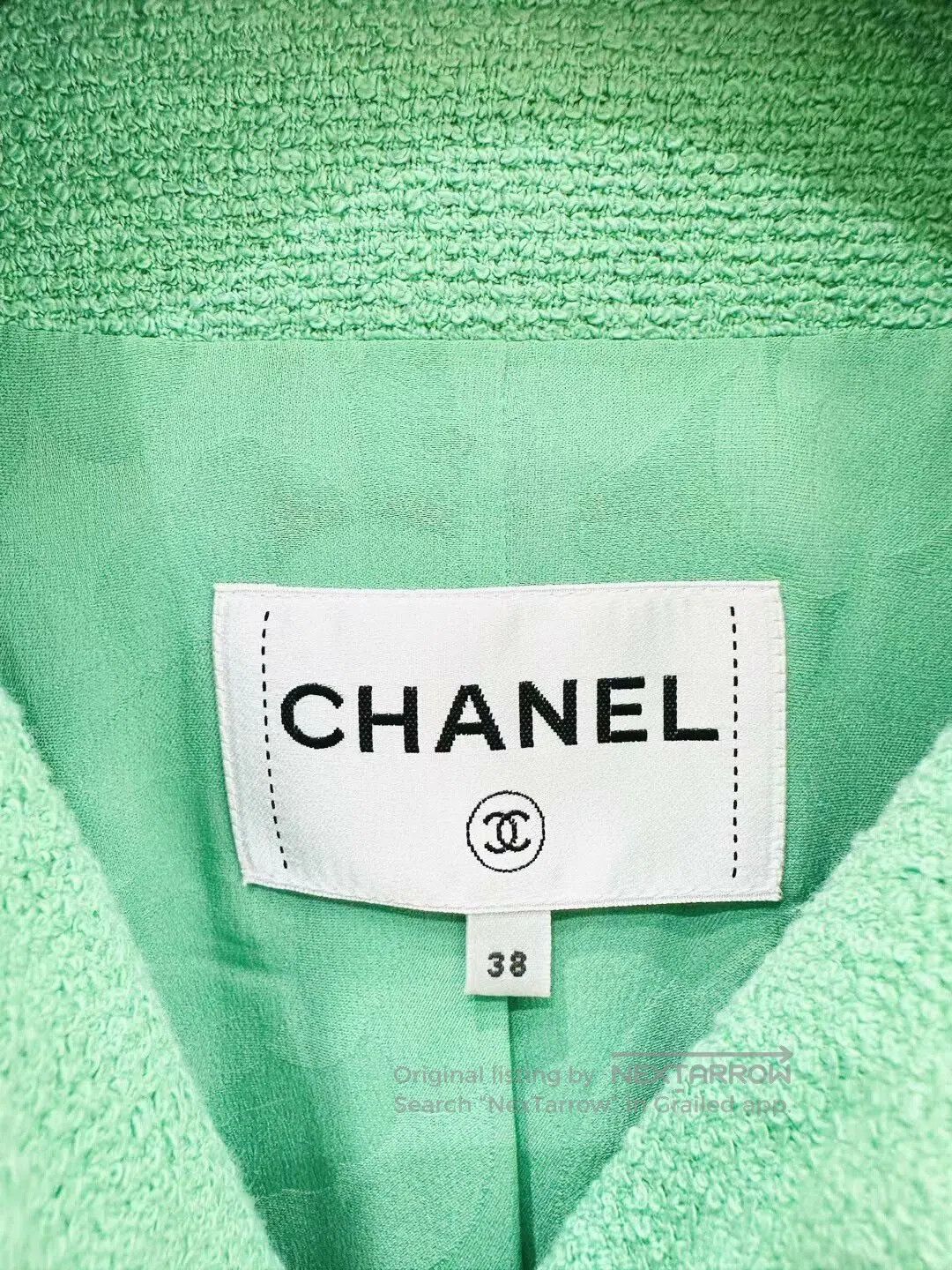 Chanel Chanel 20SS Station Green Coat. Size S / US 4 / IT 40 - 2 Thumbnail