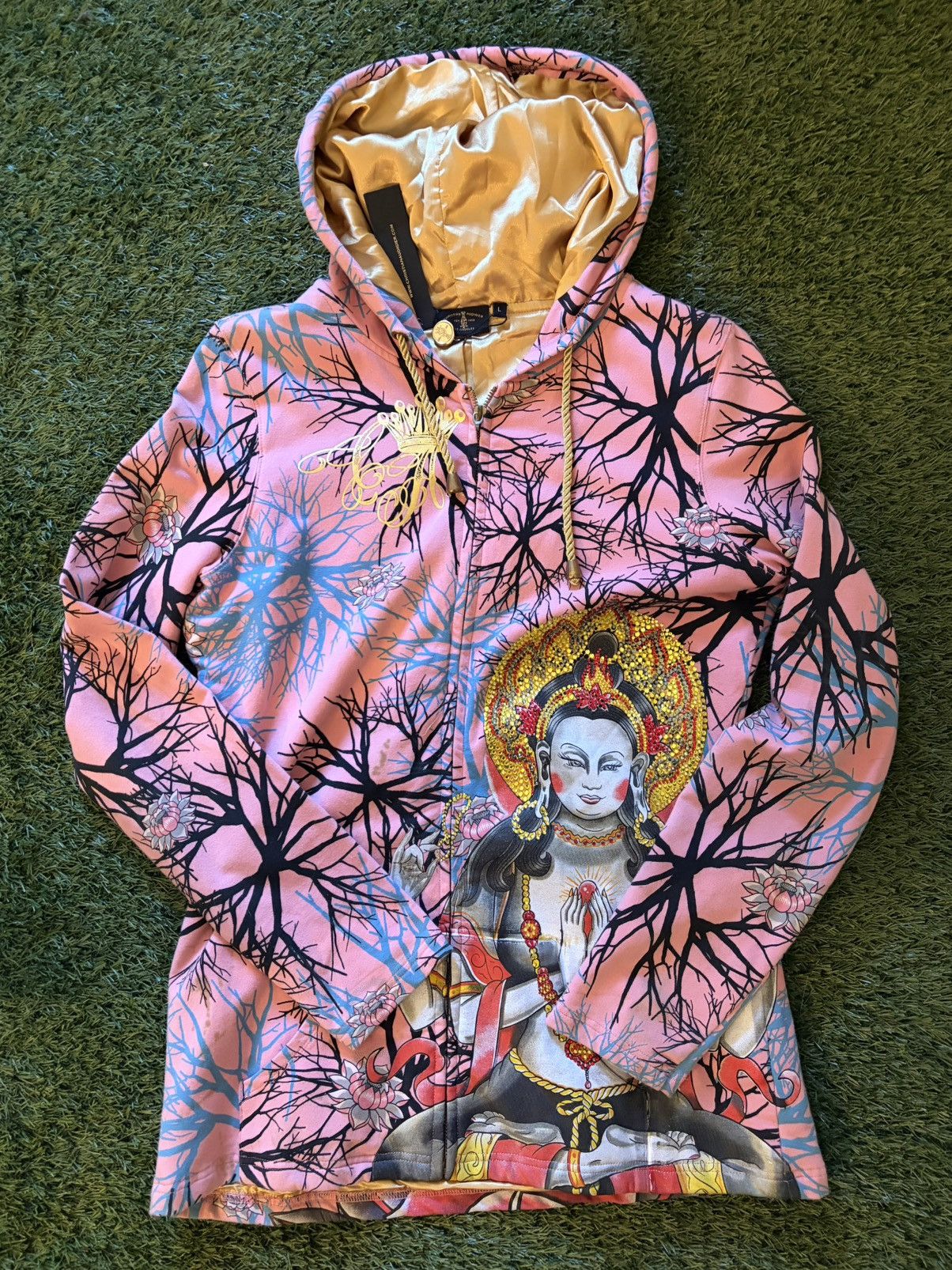Christian Audigier × Ed Hardy CHRISTIAN AUDIGIER REVERSIBLE ZIP-UP