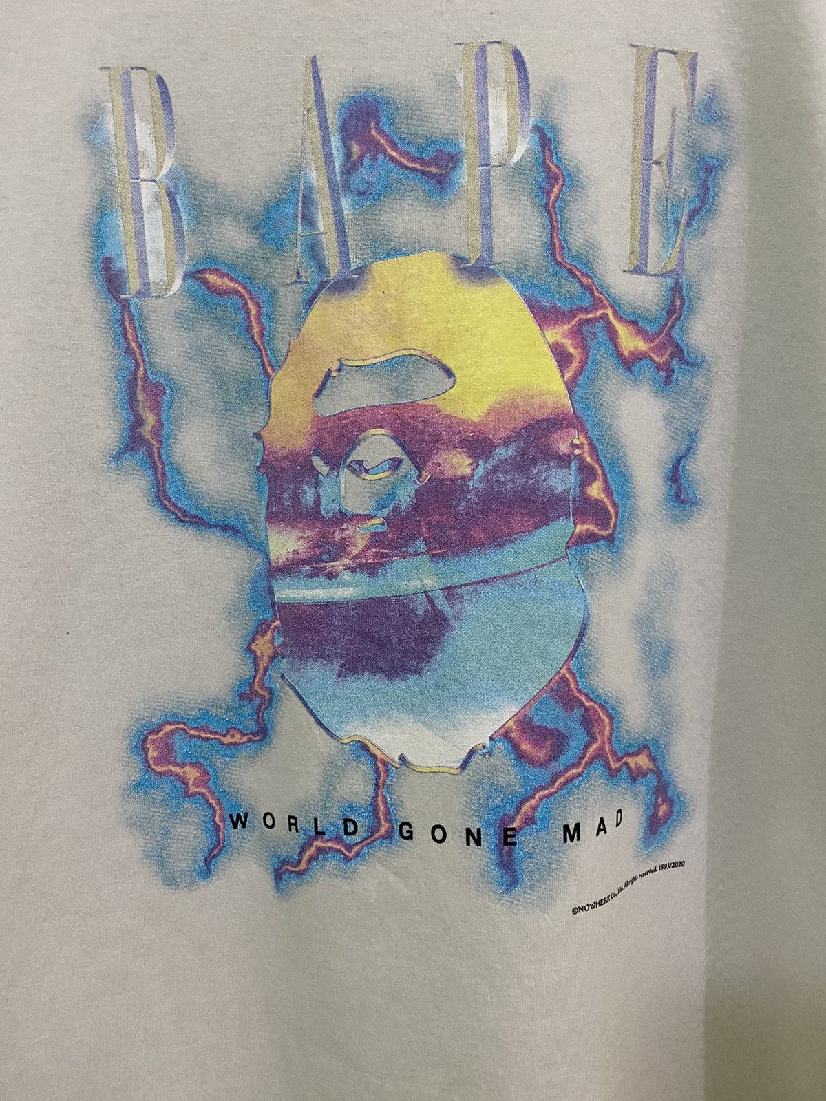 Bape × Hypebeast Bape A Bathing Ape Bape Head World Gone Mad Tee Size US M / EU 48-50 / 2 - 9 Thumbnail