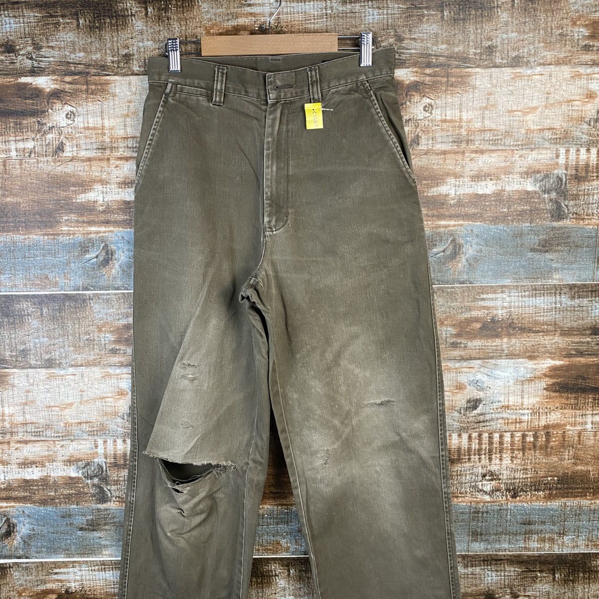 Uniqlo DL Uniqlo Brown ripped vintage Casual Pants #C1267 Size US 28 / EU 44 - 2 Thumbnail