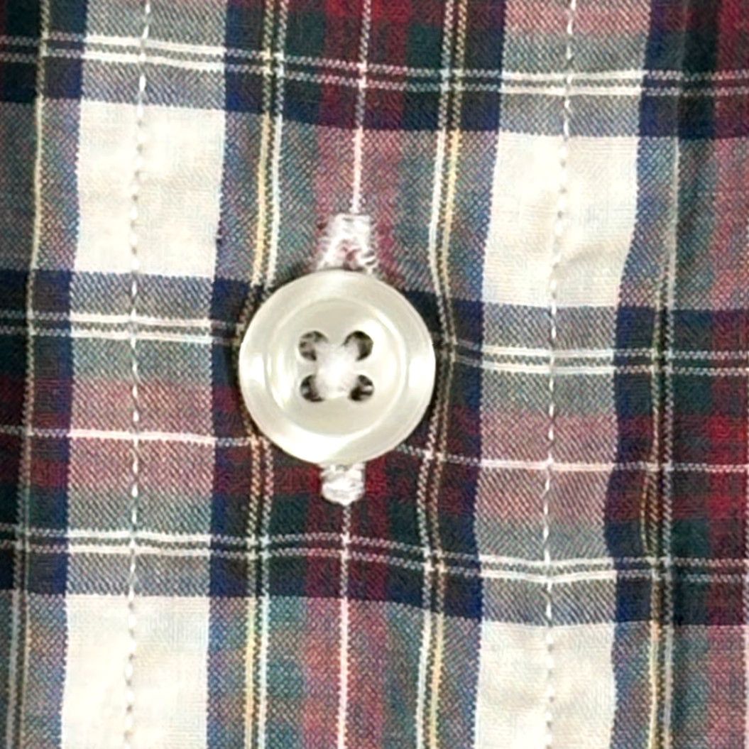 Vintage VINTAGE LL Bean Shirt Adult LARGE White Red Plaid Single Needle Tailoring 80s Shirts Mens Size US L / EU 52-54 / 3 - 5 Thumbnail