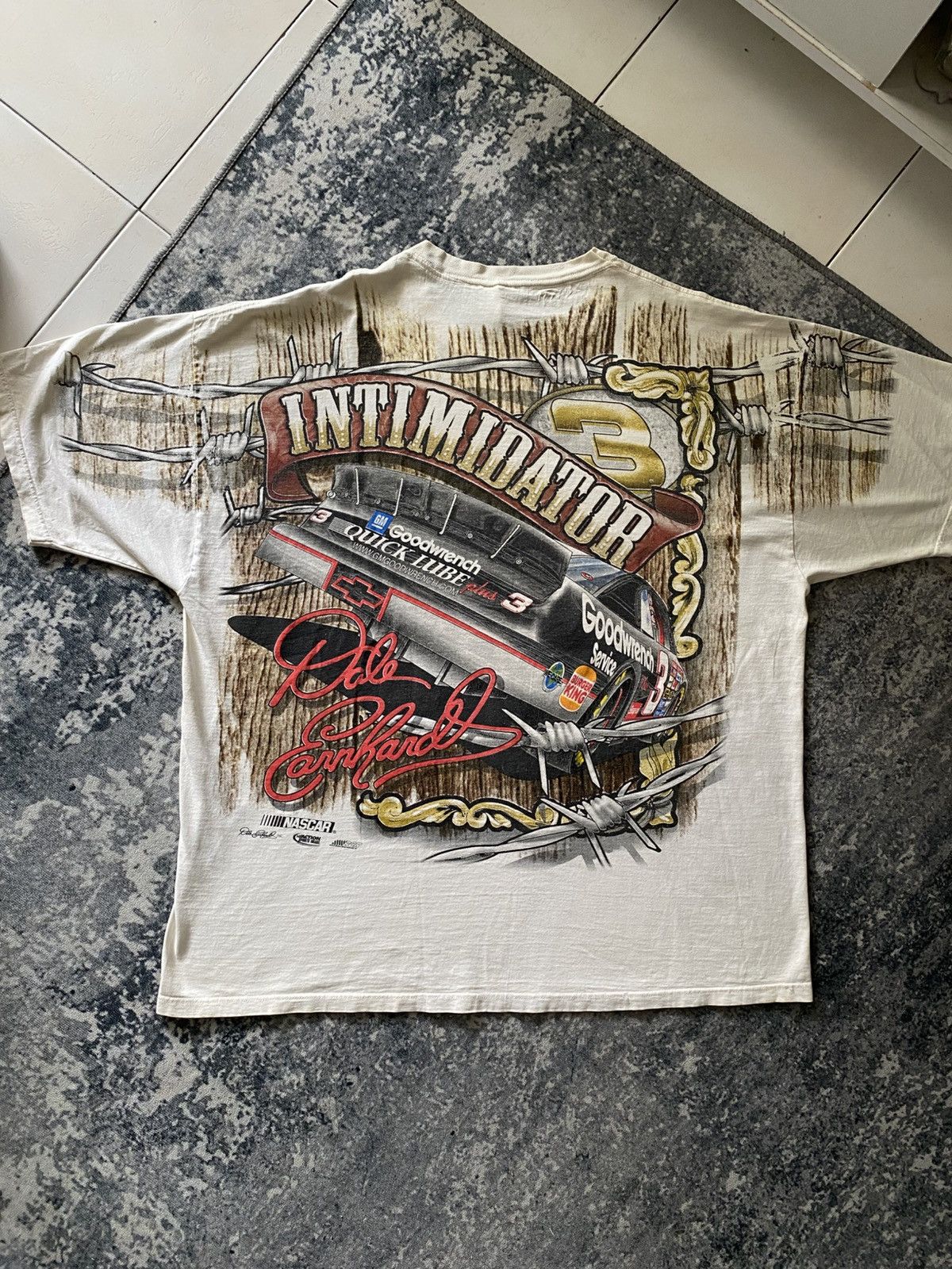 Chase Authentics Vintage 90s Dale Earnhardt NASCAR Racing All Over Print Tee Size US XL / EU 56 / 4 - 2 Thumbnail