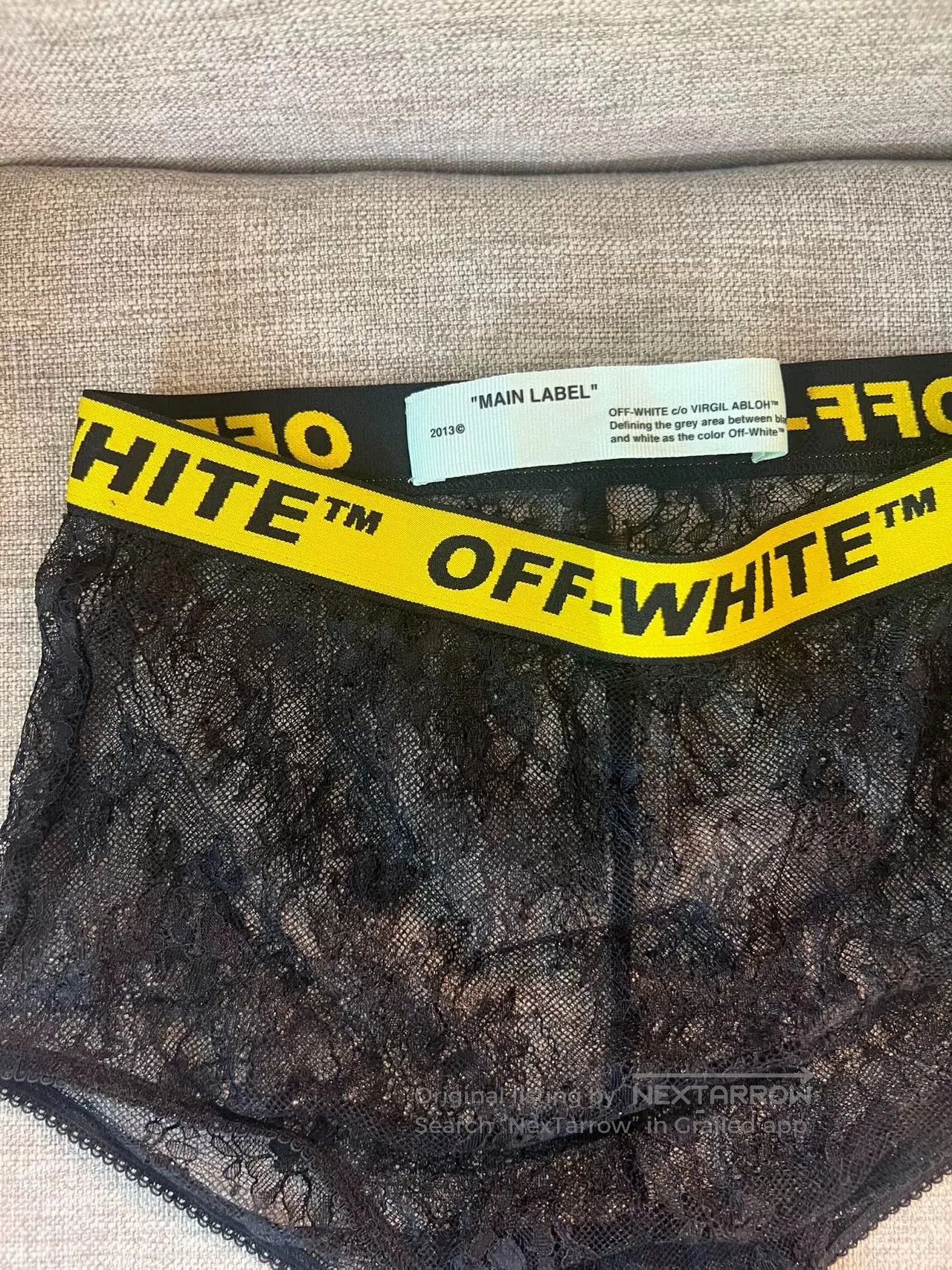 Japanese Brand Off-White Full Lace Base Layer Set. Size M / US 6-8 / IT 42-44 - 5 Thumbnail