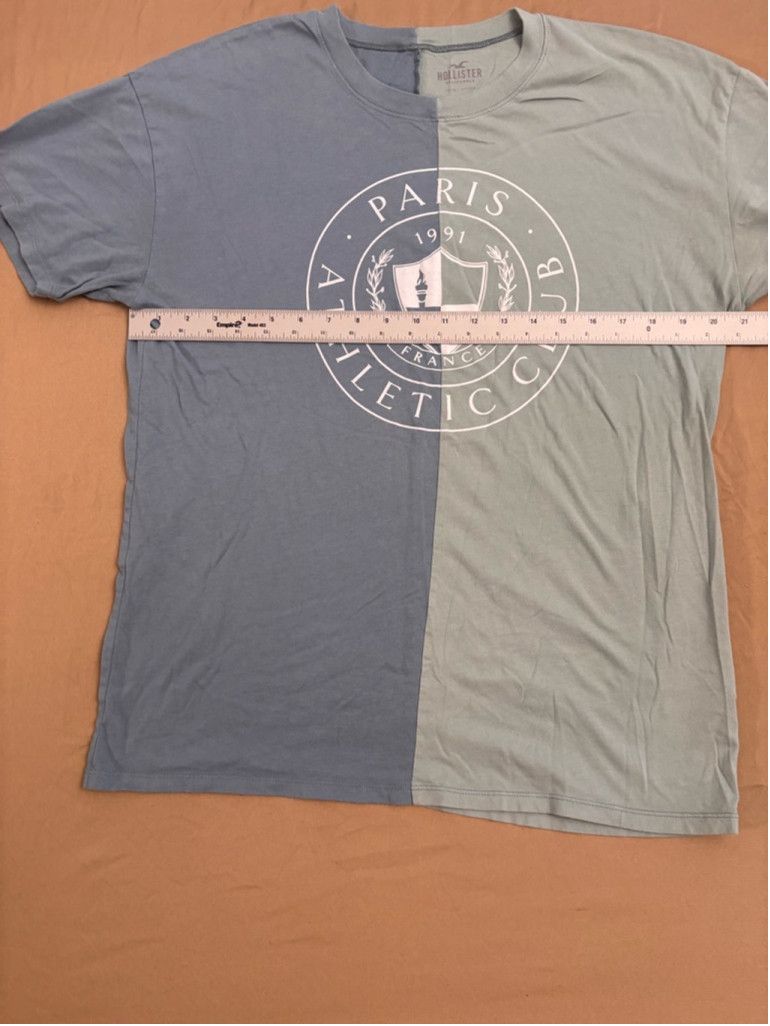 Hollister Men's Hollister T-shirt Size M Blue and Green Size L / US 10 / IT 46 - 1 Thumbnail
