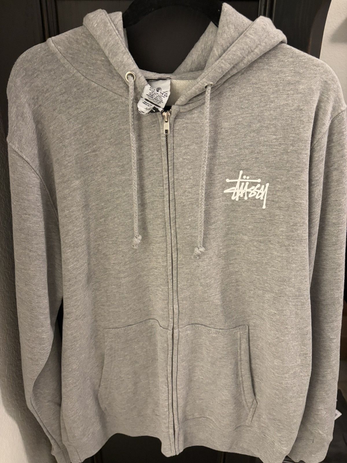 Streetwear × Stussy RARE Stussy Shattered Zip Up Hoodie | Grailed
